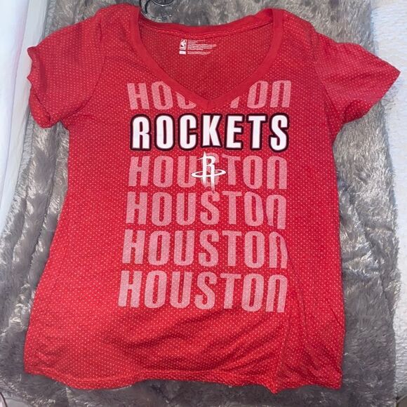 NBA Tops - nba rockets women’s vneck tee